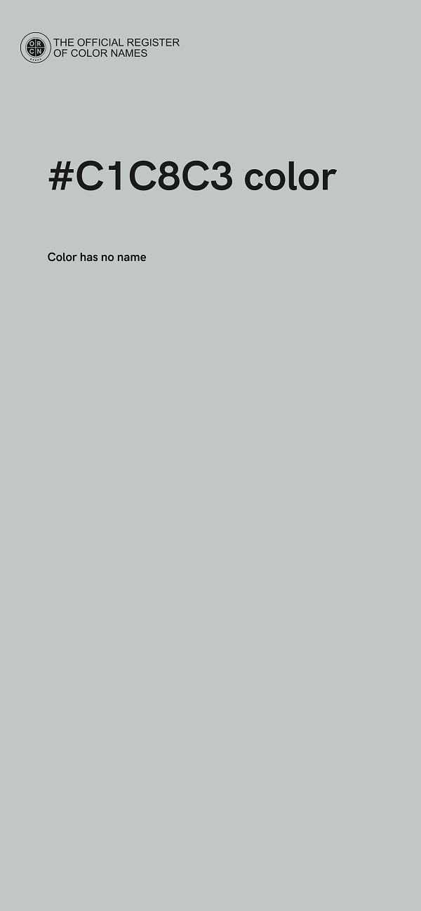 #C1C8C3 color image