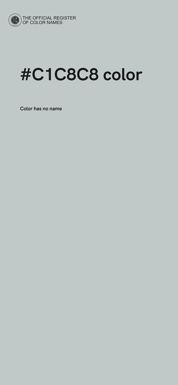 #C1C8C8 color image