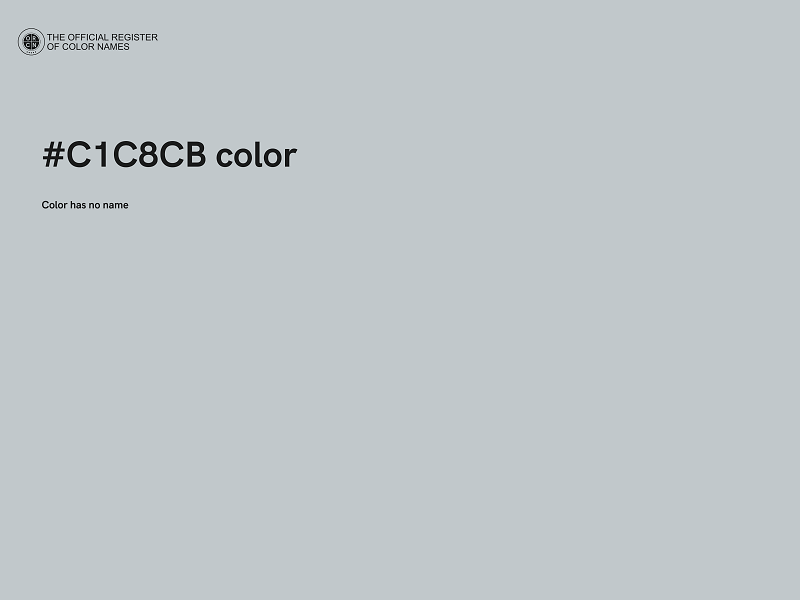 #C1C8CB color image