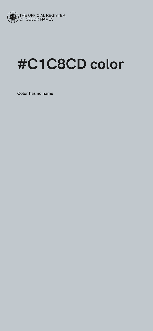 #C1C8CD color image