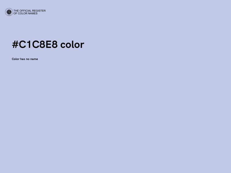 #C1C8E8 color image