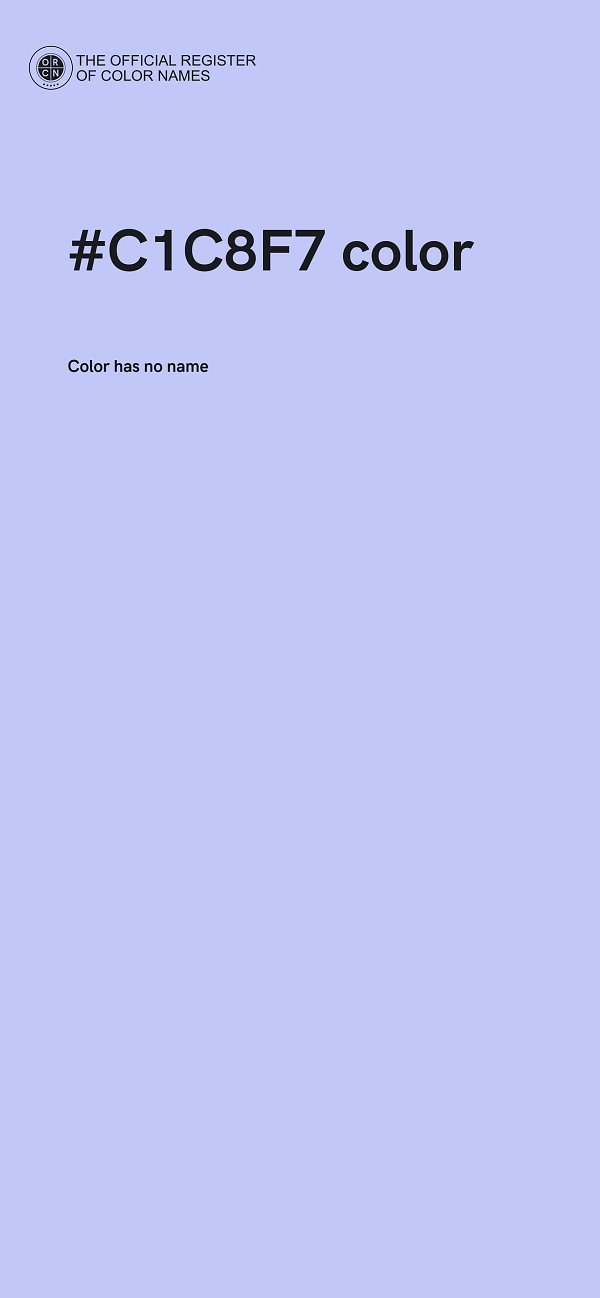 #C1C8F7 color image