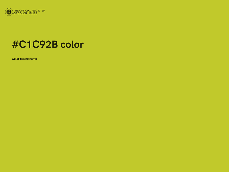 #C1C92B color image