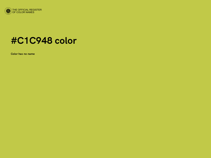 #C1C948 color image