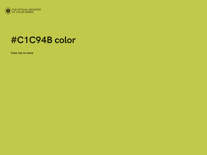 #C1C94B color image