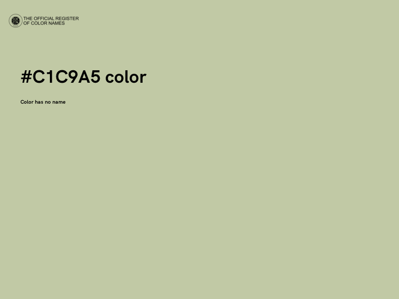 #C1C9A5 color image