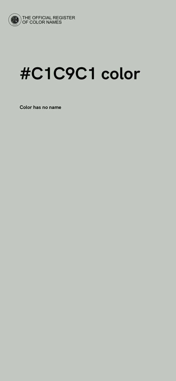 #C1C9C1 color image