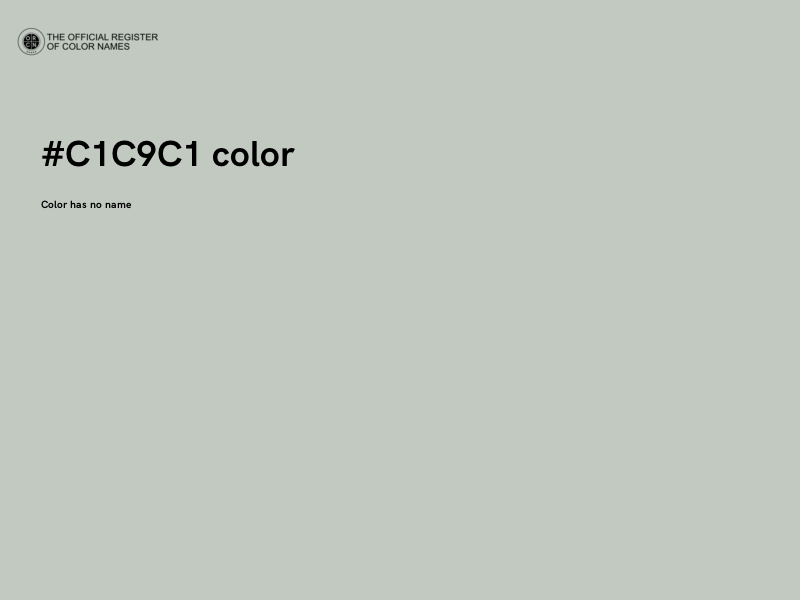 #C1C9C1 color image