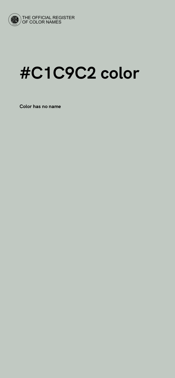 #C1C9C2 color image