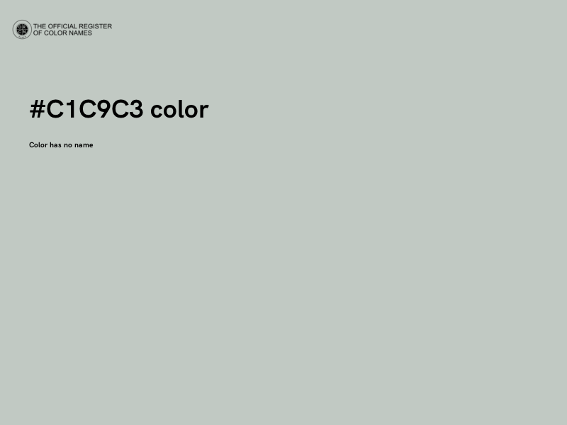 #C1C9C3 color image