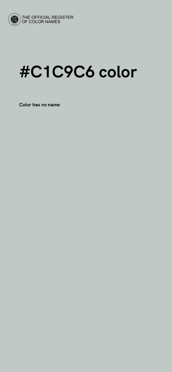 #C1C9C6 color image