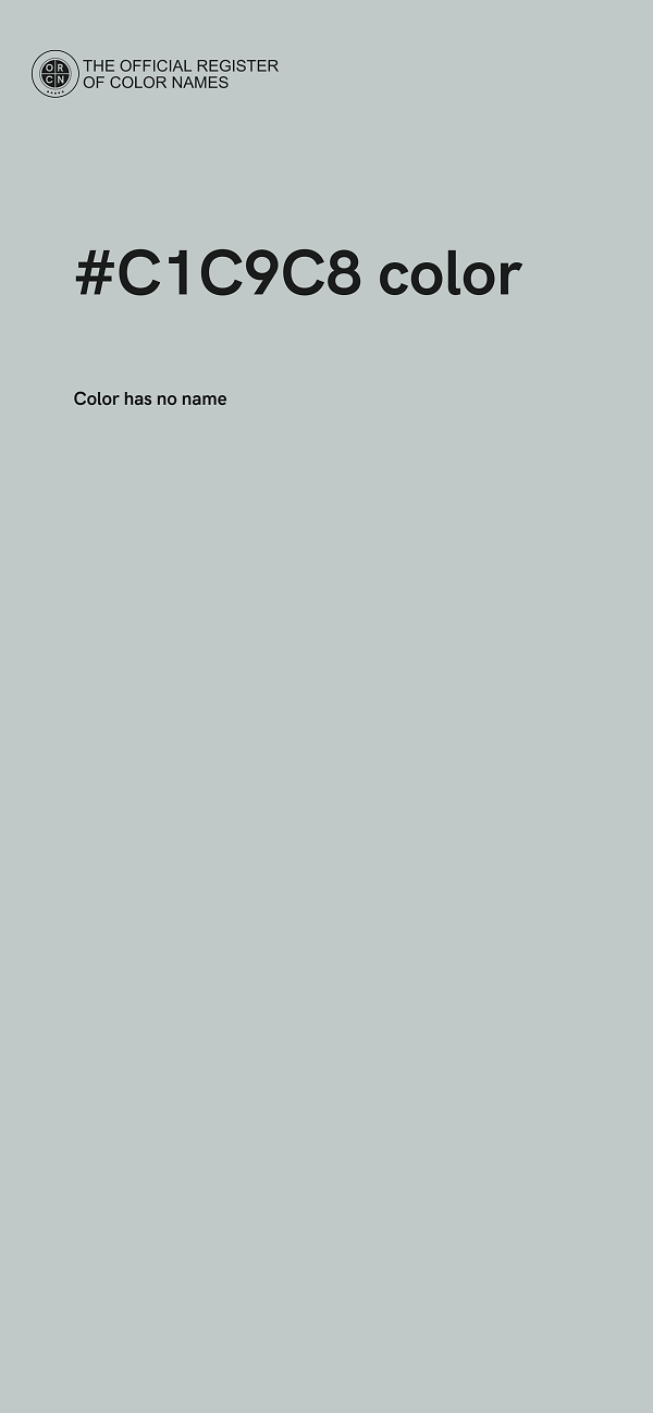 #C1C9C8 color image