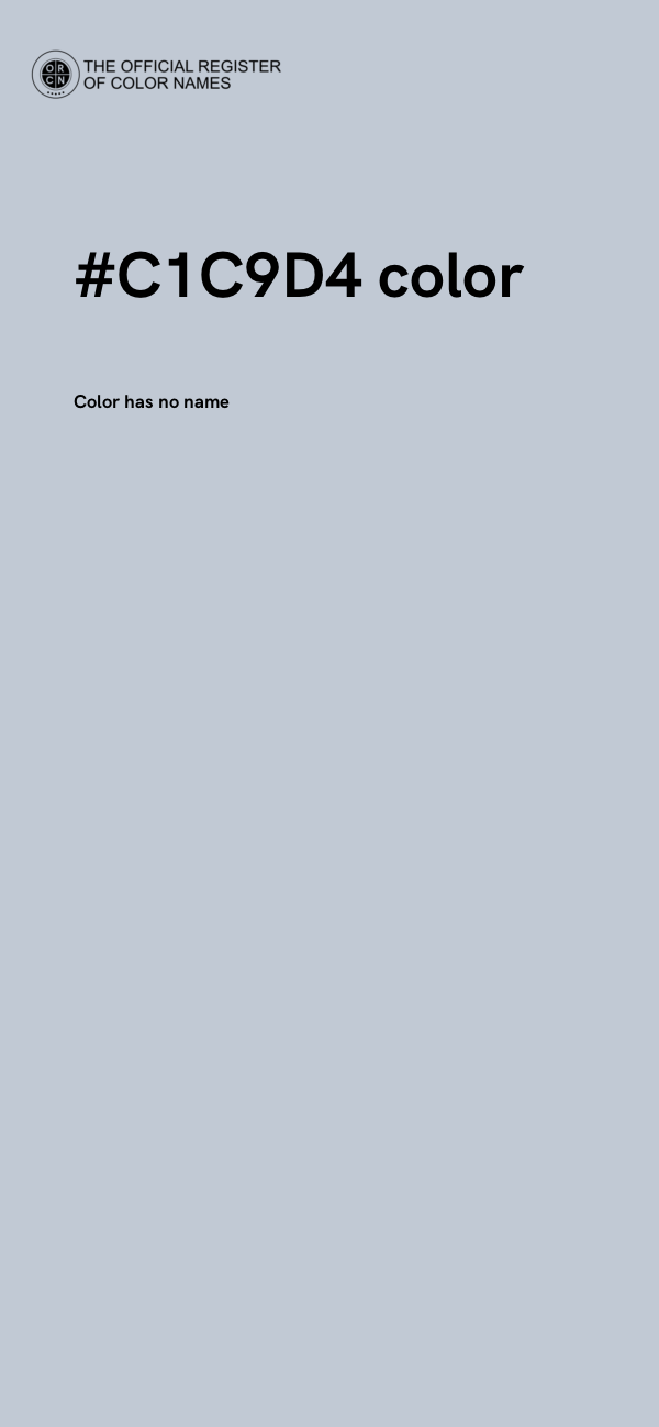 #C1C9D4 color image