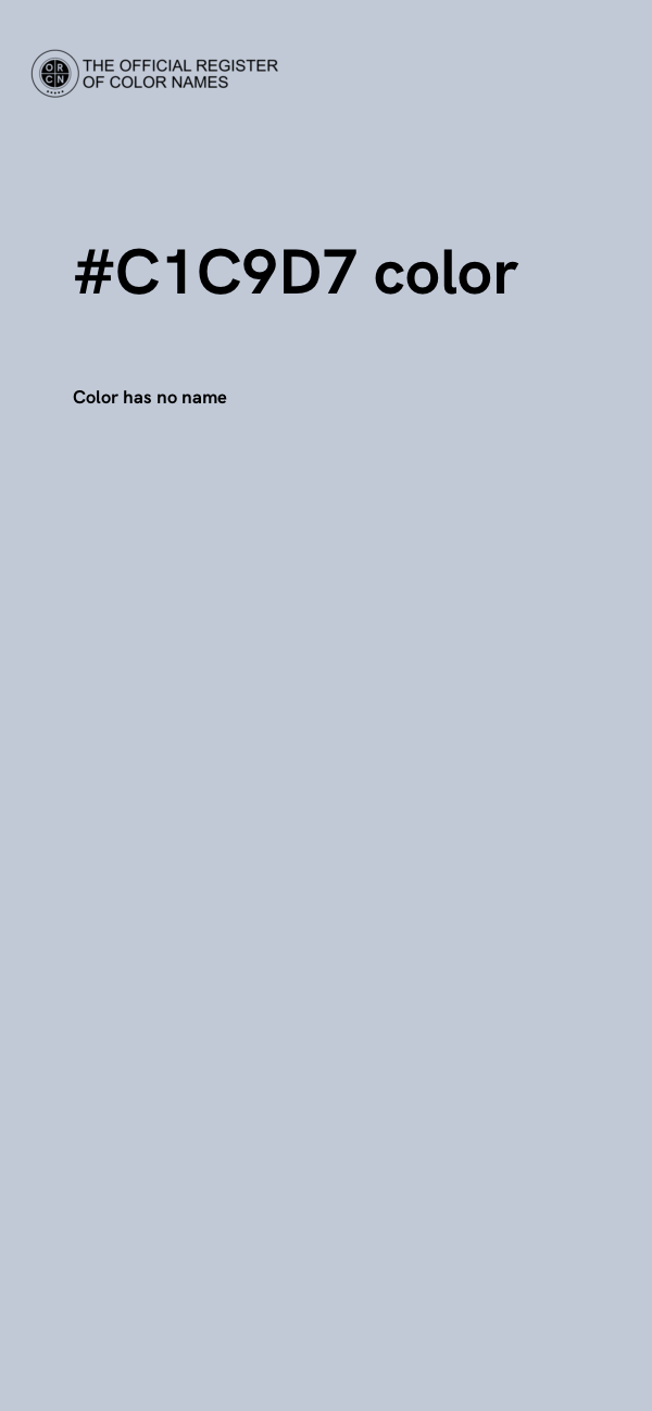 #C1C9D7 color image