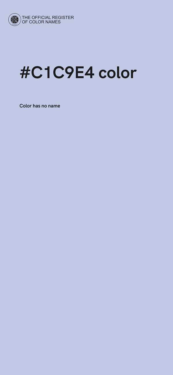 #C1C9E4 color image