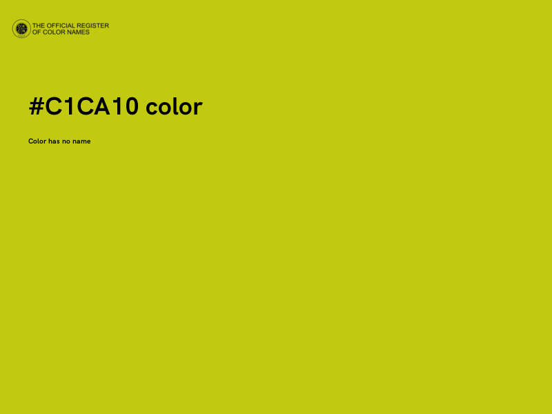 #C1CA10 color image