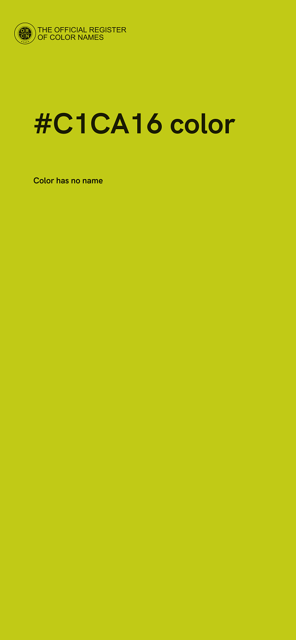 #C1CA16 color image