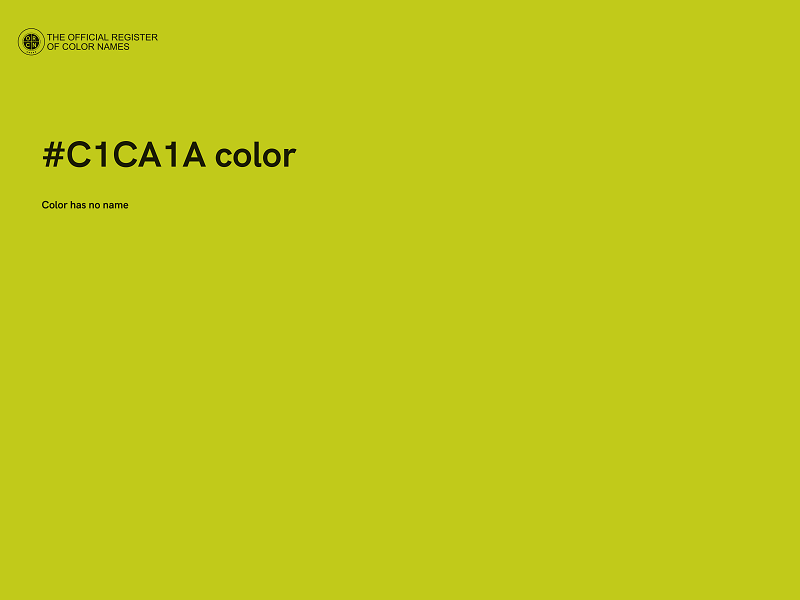 #C1CA1A color image