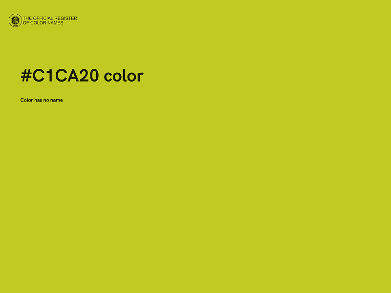 #C1CA20 color image