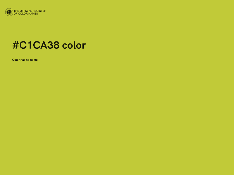 #C1CA38 color image