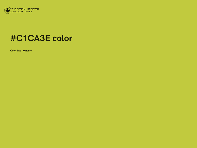 #C1CA3E color image