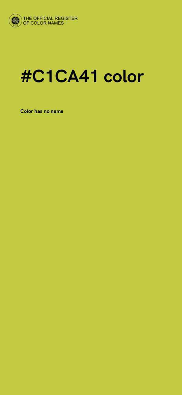 #C1CA41 color image