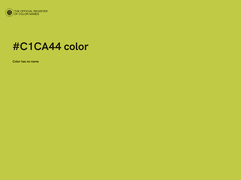 #C1CA44 color image