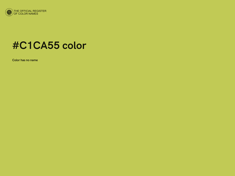 #C1CA55 color image