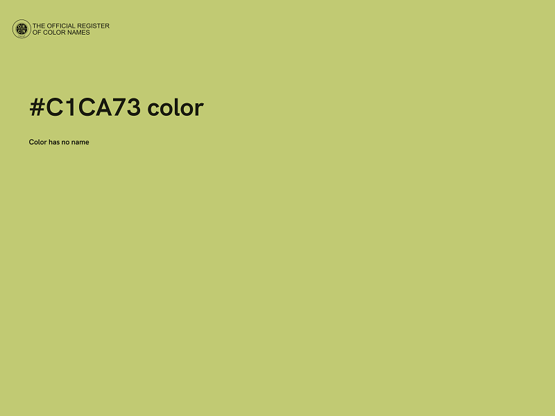 #C1CA73 color image