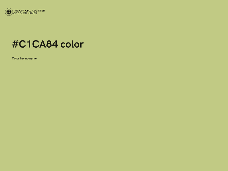 #C1CA84 color image