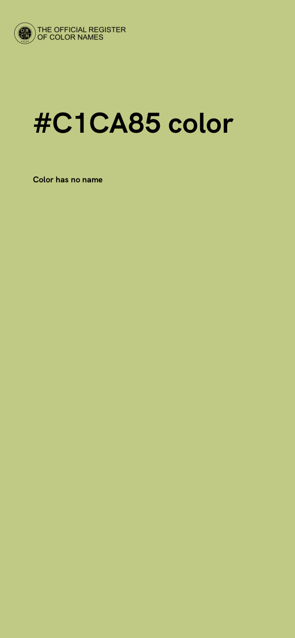#C1CA85 color image