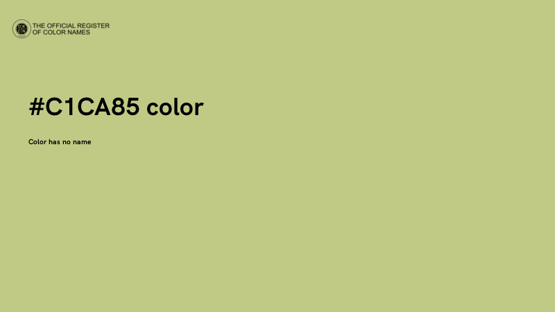 #C1CA85 color image