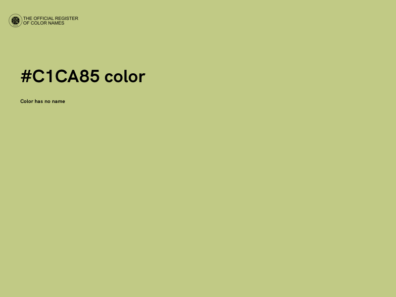 #C1CA85 color image