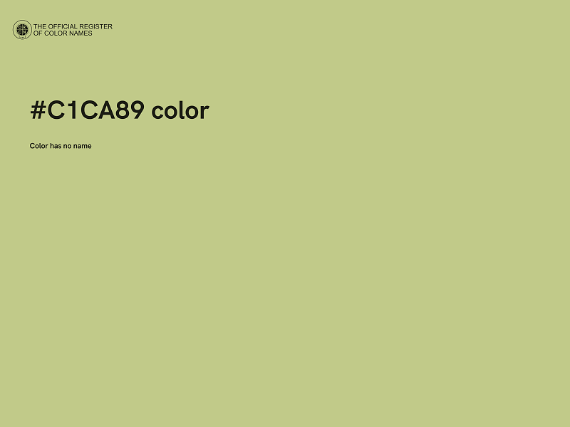 #C1CA89 color image