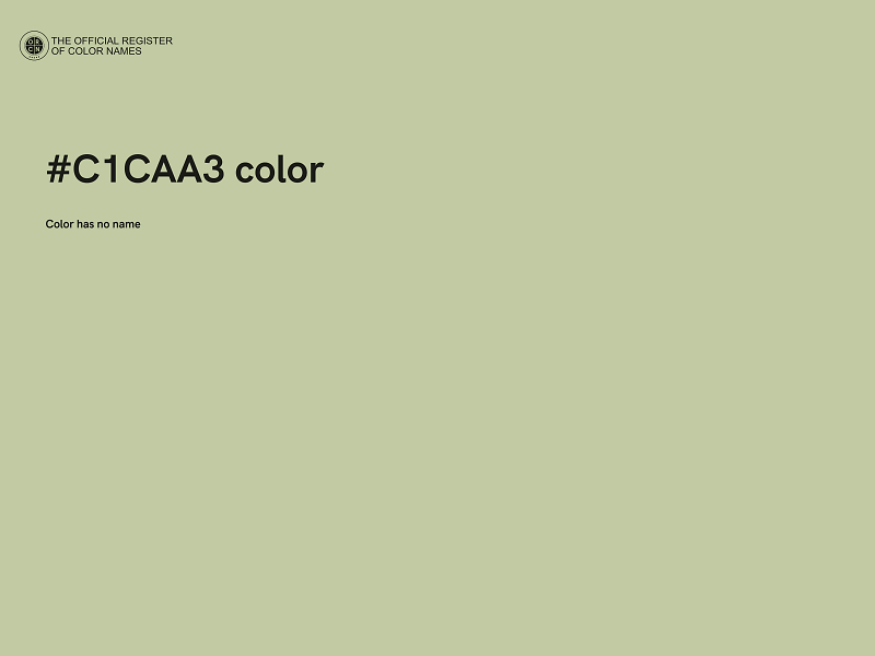 #C1CAA3 color image