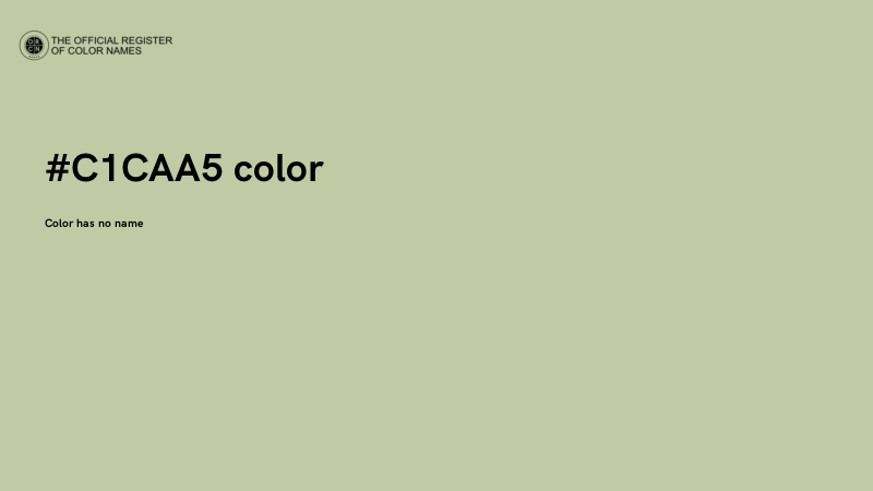#C1CAA5 color image