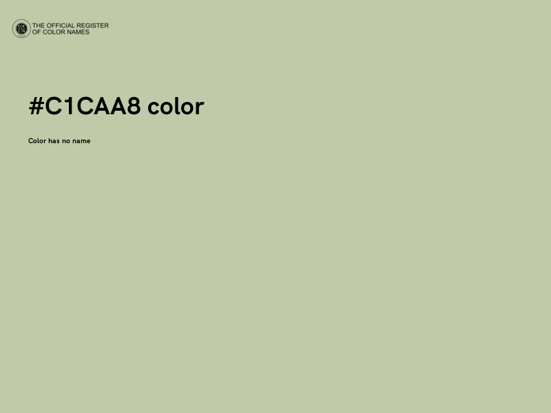 #C1CAA8 color image