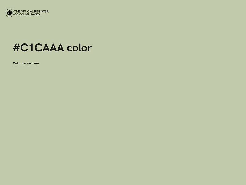 #C1CAAA color image