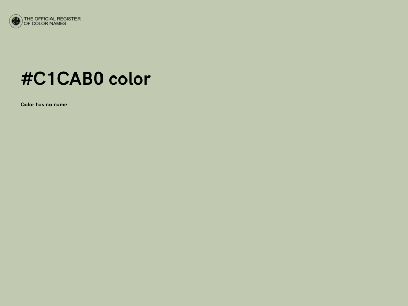 #C1CAB0 color image