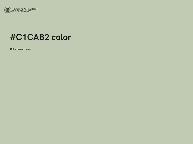 #C1CAB2 color image