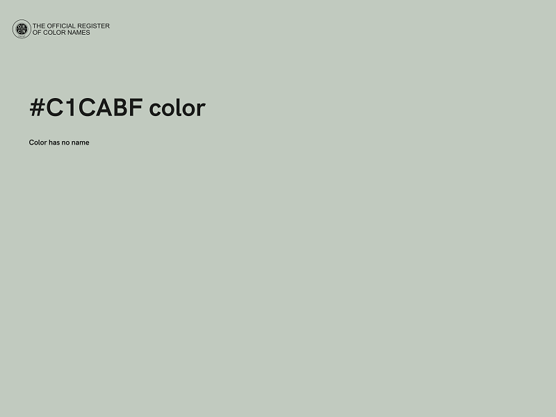 #C1CABF color image
