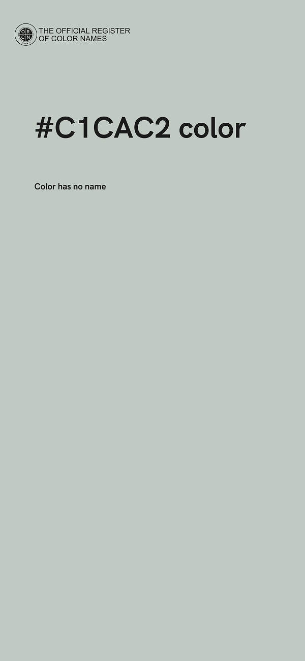 #C1CAC2 color image