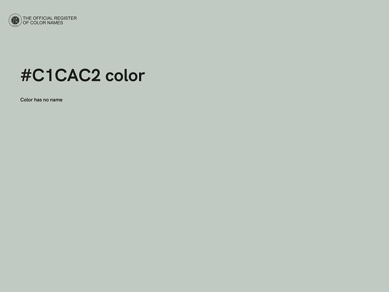#C1CAC2 color image