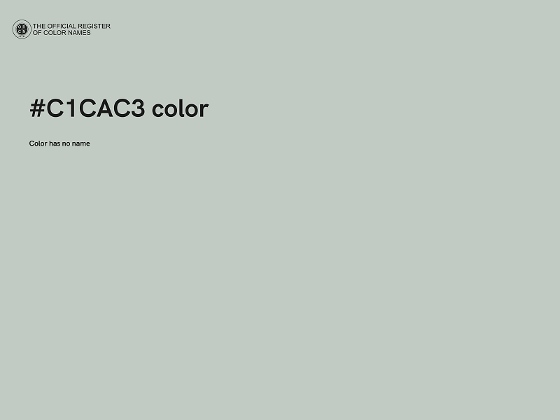 #C1CAC3 color image