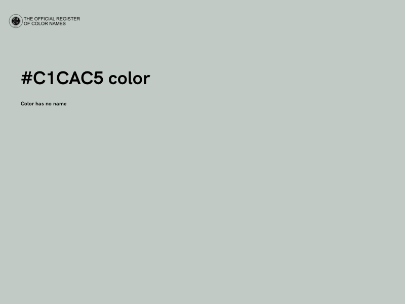 #C1CAC5 color image