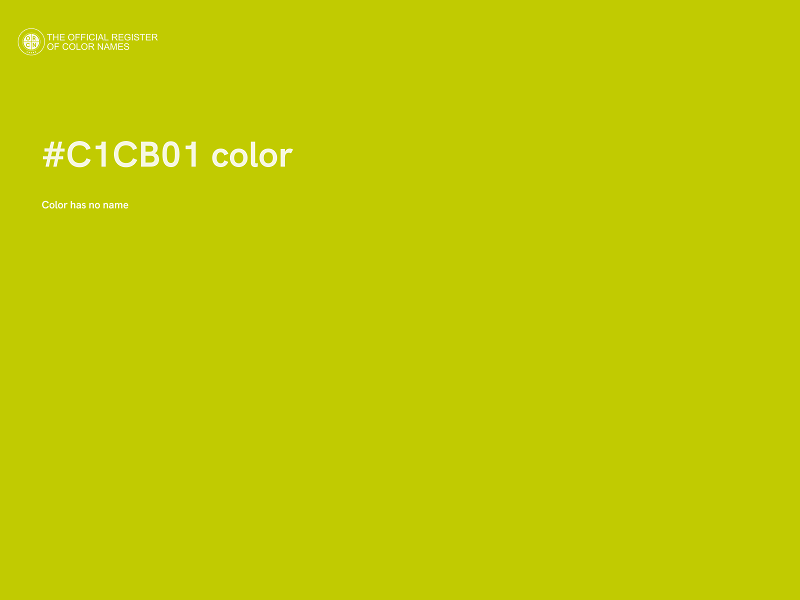 #C1CB01 color image
