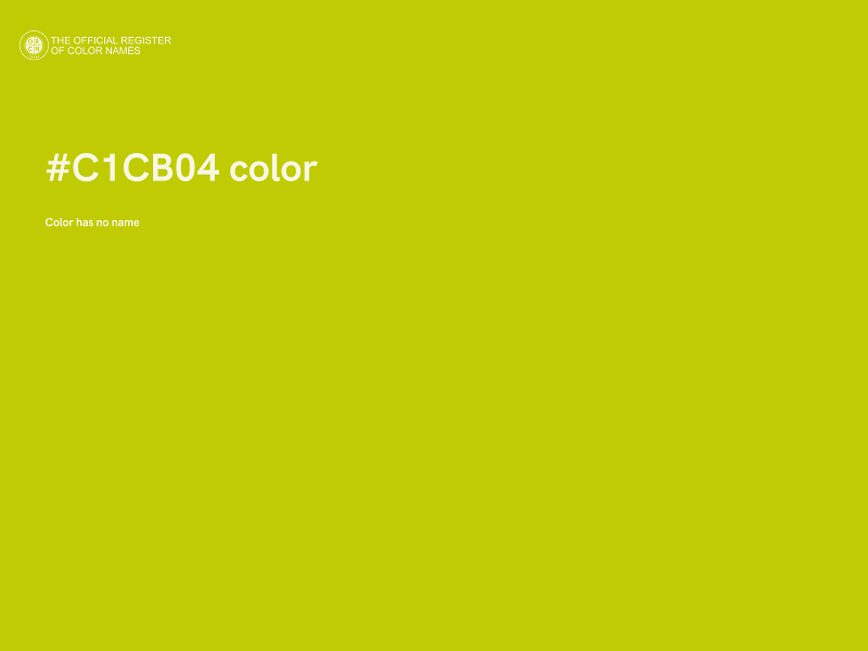 #C1CB04 color image