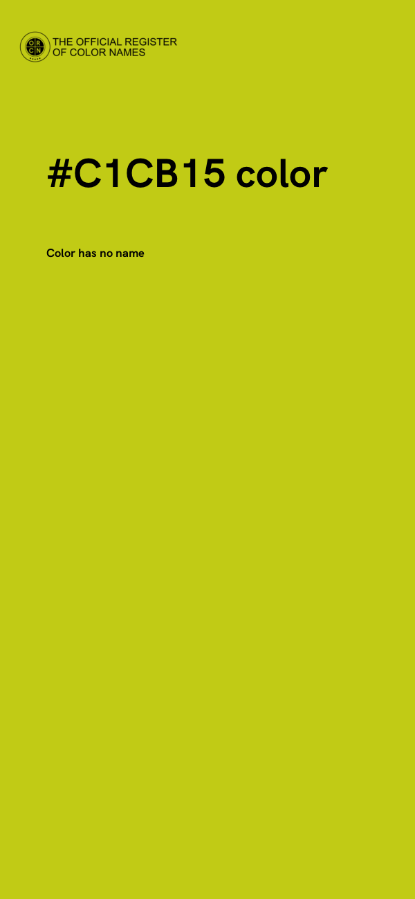#C1CB15 color image
