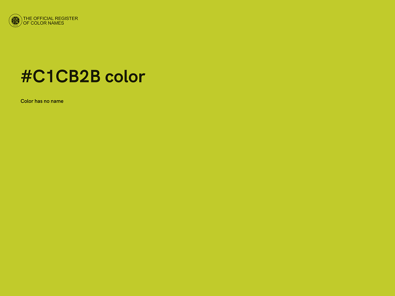 #C1CB2B color image