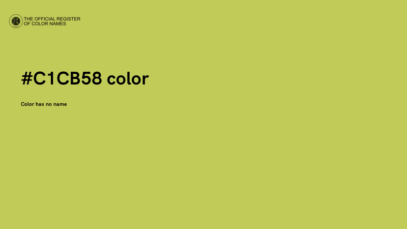 #C1CB58 color image